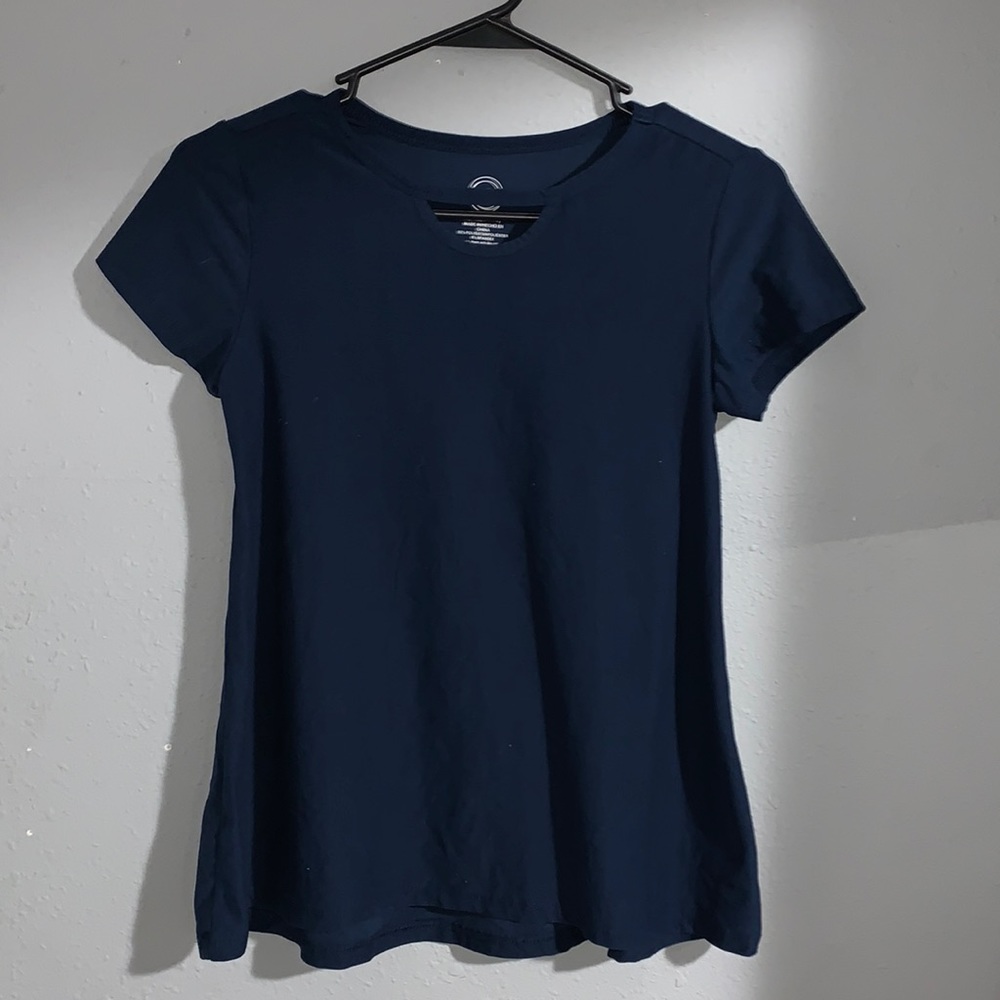 navy blue shirt